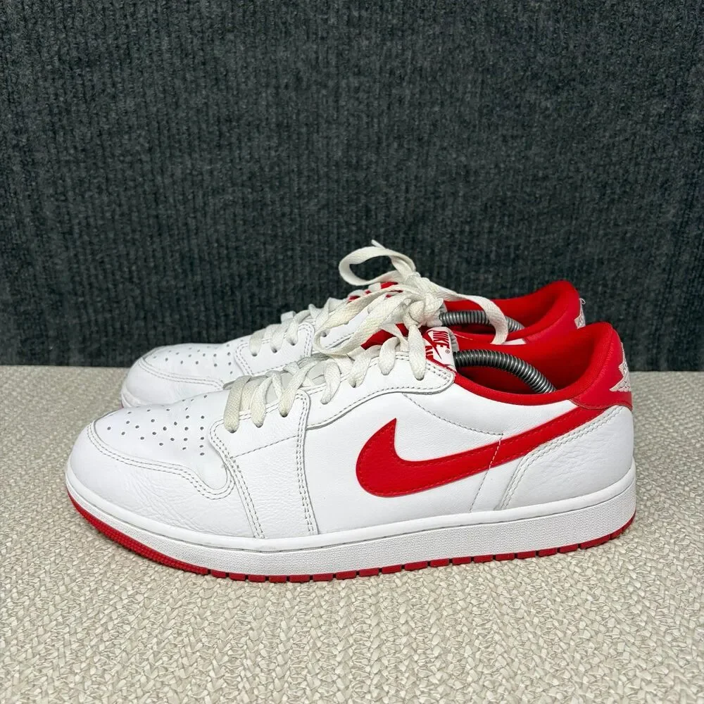 Nike Air Jordan 1 Low Retro OG University Red White Shoes Mens 12 CZ0790-161